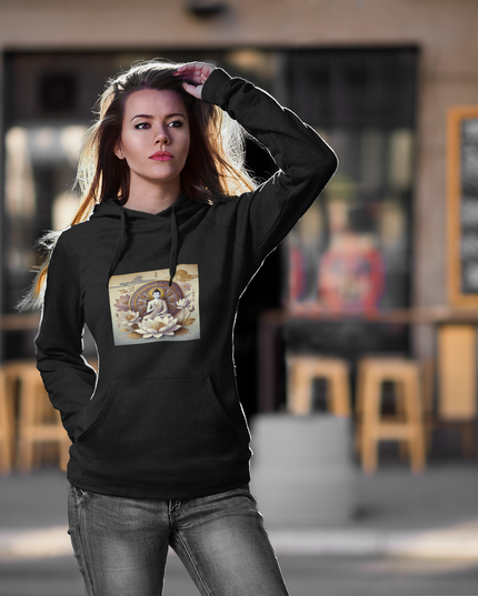 Buddha Lotus Dharma Damen Hoodie