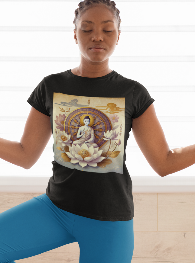Buddha Lotus Dharma Damen T-Shirt