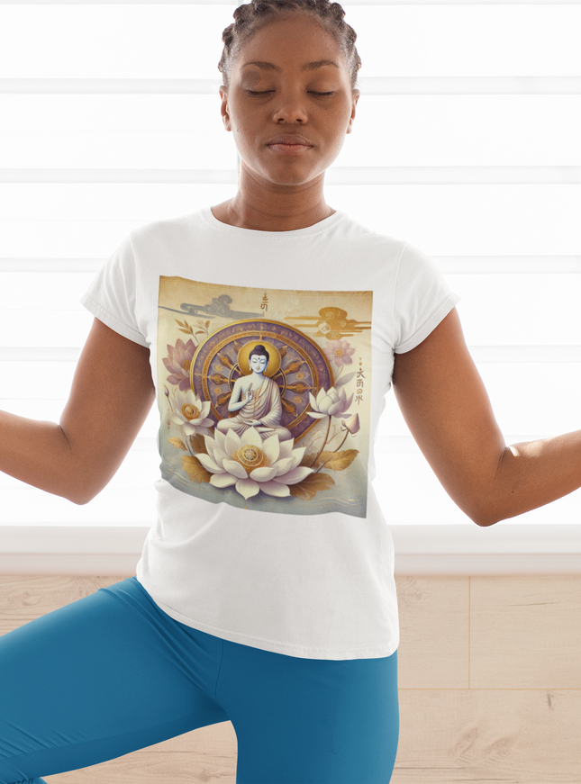 Buddha Lotus Dharma Damen T-Shirt