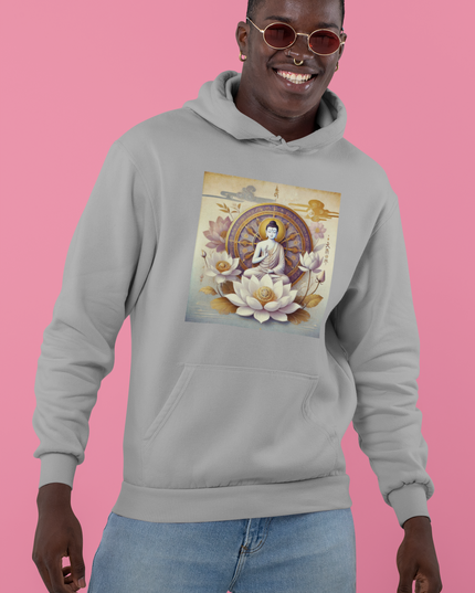 Buddha Lotus Dharma Herren Hoodie
