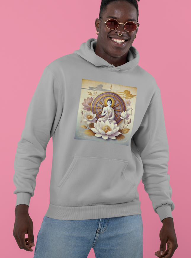 Buddha Lotus Dharma Herren Hoodie