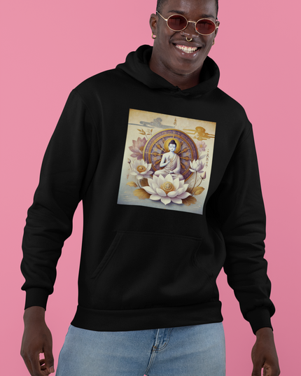 Buddha Lotus Dharma Herren Hoodie