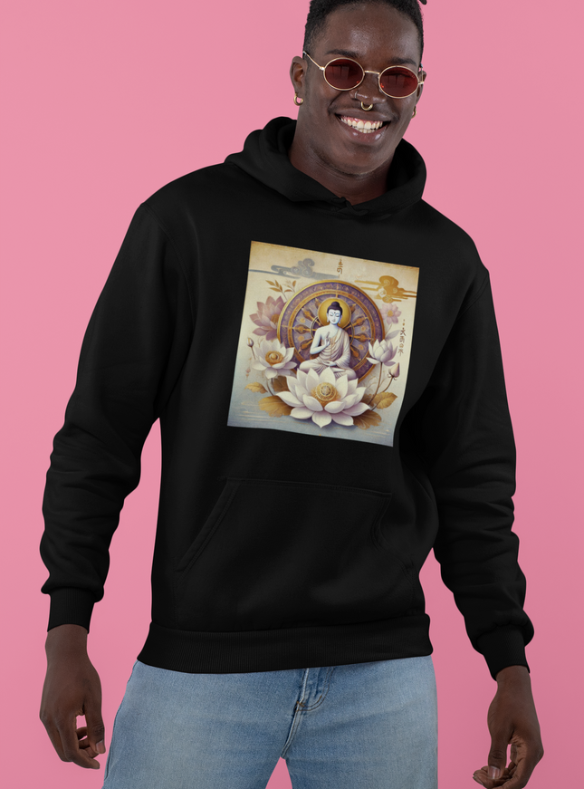 Buddha Lotus Dharma Herren Hoodie