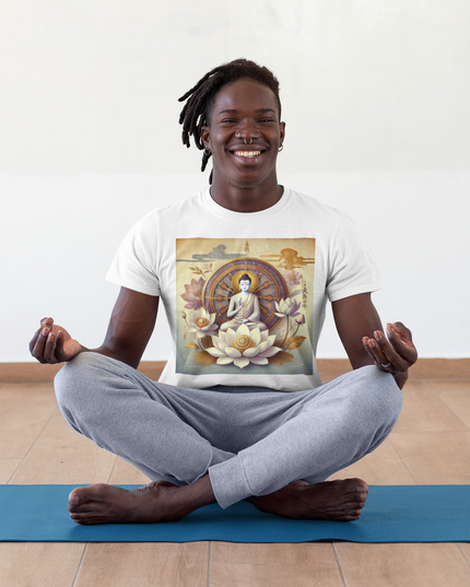 Buddha Lotus Dharma Herren T-Shirt