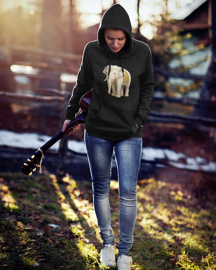 Weißer Elefant Damen Hoodie