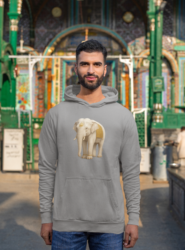 Weißer Elefant Herren Hoodie