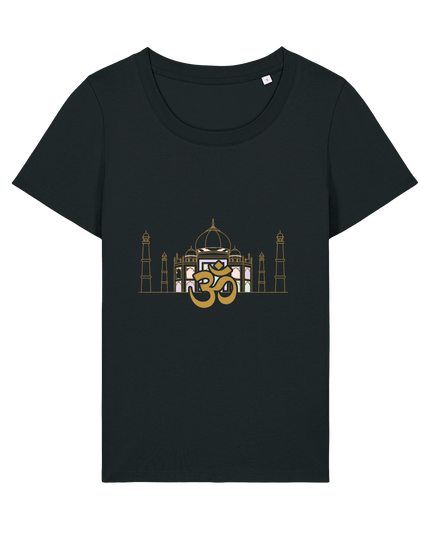 Black Printed T-shirt Front