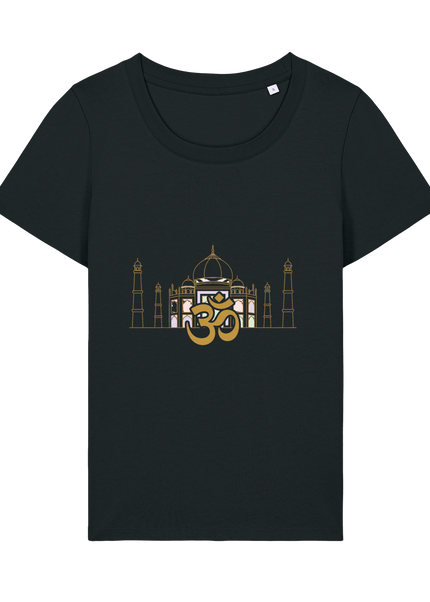 Black Printed T-shirt Front