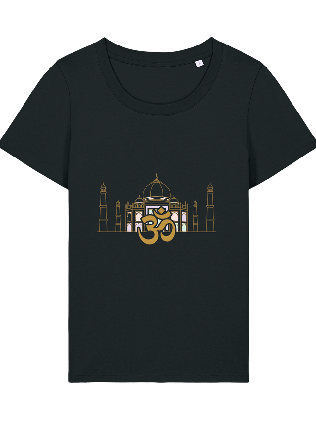 Black Printed T-shirt Front