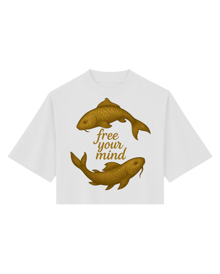 White Printed T-shirt Front