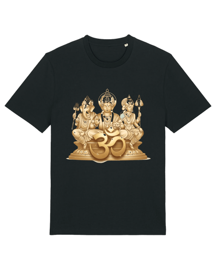 Black Printed T-shirt Front