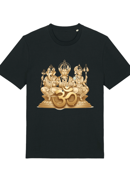 Black Printed T-shirt Front
