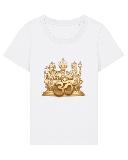 White Printed T-shirt Front