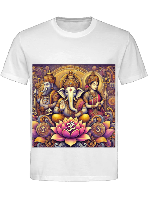 Drei Götter der Lotus Damen T-Shirt