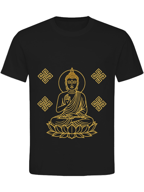 Buddha Outlines Herren T-Shirt