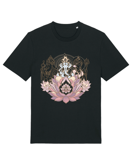 Black Printed T-shirt Front