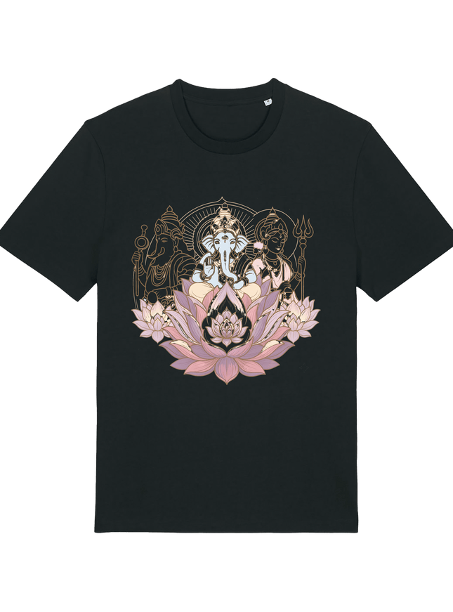 Black Printed T-shirt Front