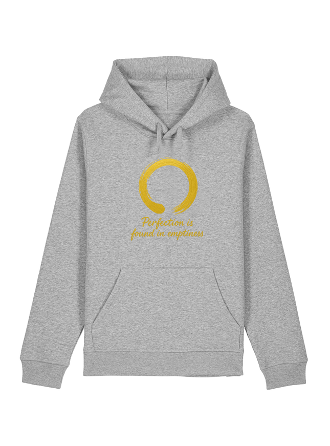 Heather Grey Printed Hoody Front