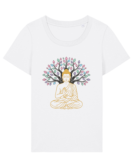 White Printed T-shirt Front