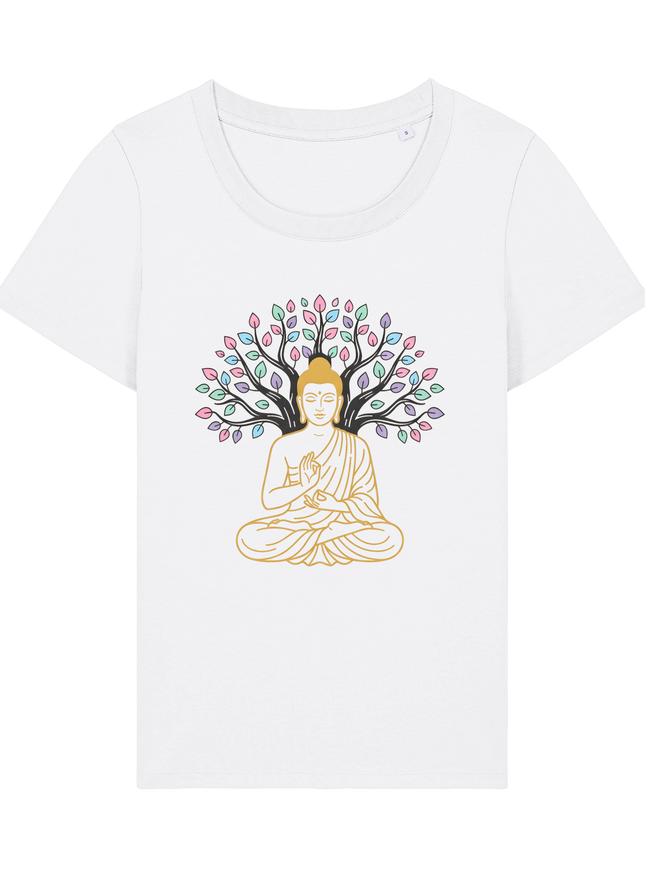 White Printed T-shirt Front