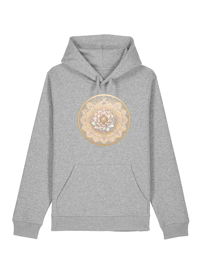 Heather Grey Printed Hoody Front