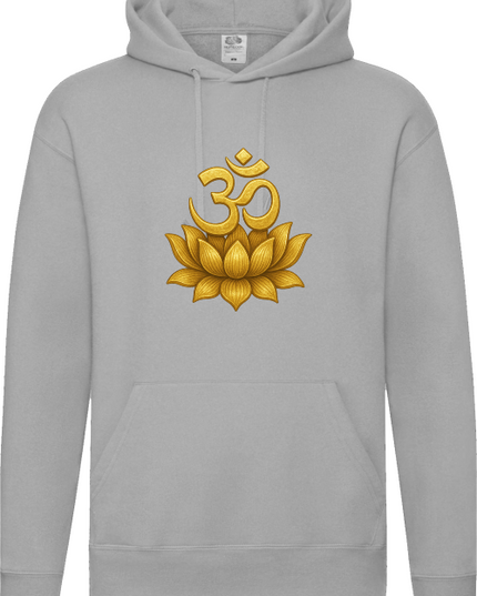 Om Lotus Herren Hoodie