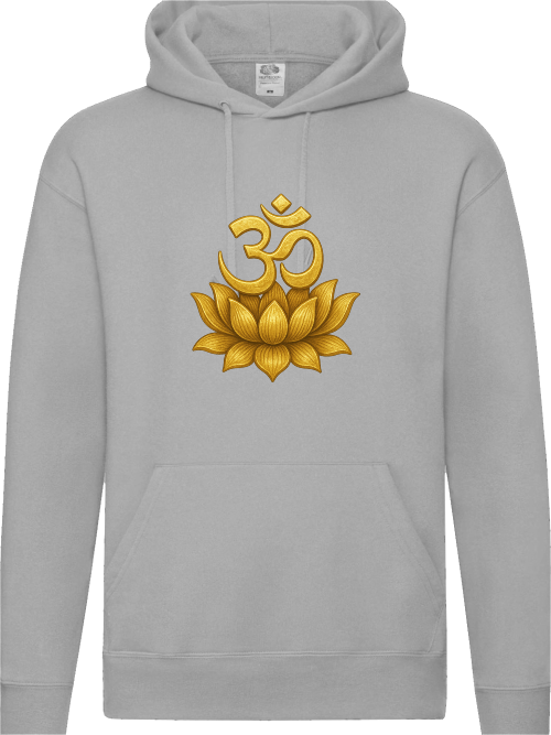 Om Lotus Herren Hoodie