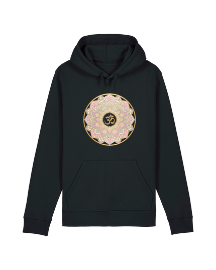 Black Printed Hoody Front