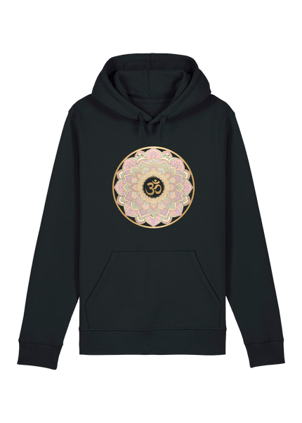 Black Printed Hoody Front