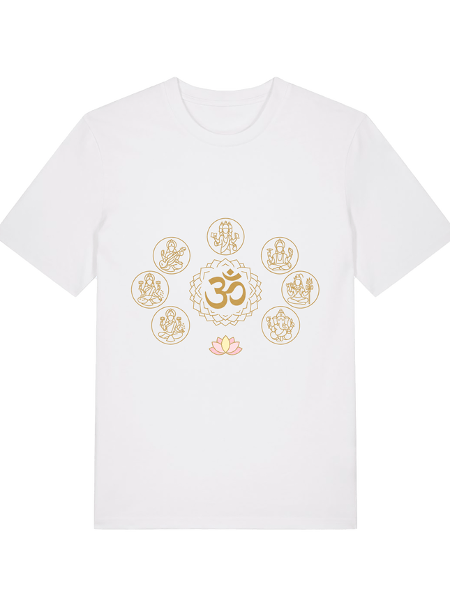 White Printed T-shirt Front