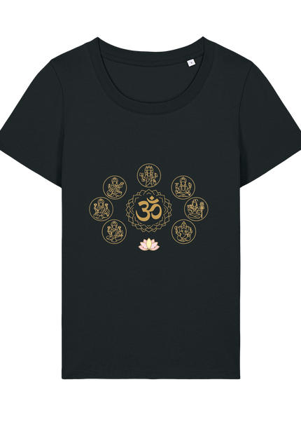 Black Printed T-shirt Front