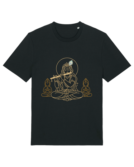 Black Printed T-shirt Front