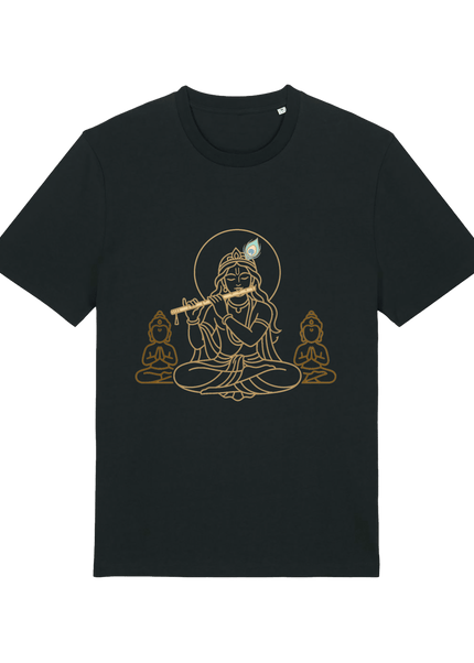 Black Printed T-shirt Front