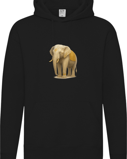 Grauer Elefant Herren Hoodie