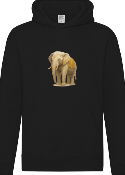 Grauer Elefant Herren Hoodie