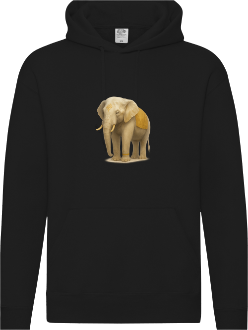 Grauer Elefant Herren Hoodie