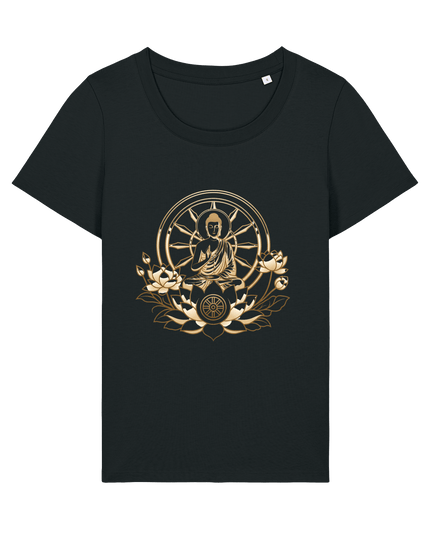 Black Printed T-shirt Front