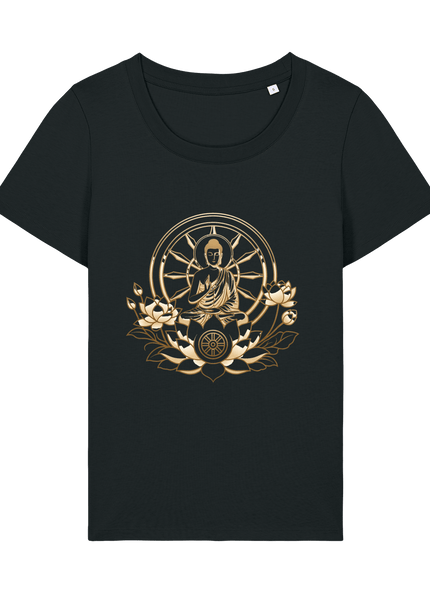 Black Printed T-shirt Front