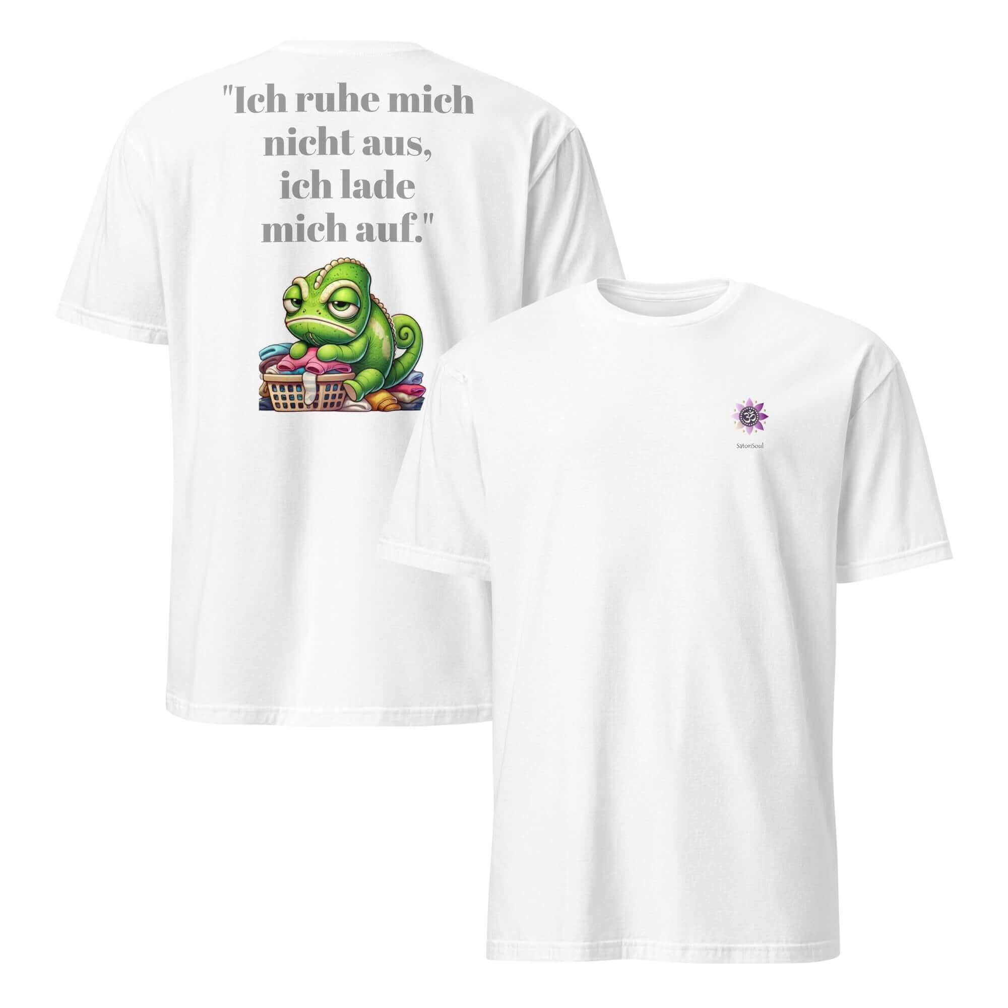 MS Damen T-Shirt für Unterstützung mit Chamäleon-Design und inspirierendem Spruch.