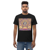 **Herren Om Lotus T-Shirt – Premiumqualität, Stilvolle Freizeitkleidung mit Einzigartigem Om Lotus-Design, Bequem und Entspannte Passform**