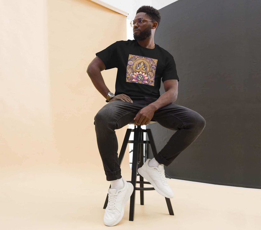 **Herren Shiva Om T-Shirt – Premiumqualität, Stilvolle Freizeitkleidung mit Einzigartigem Shiva Om-Design, Bequem und Entspannte Passform**