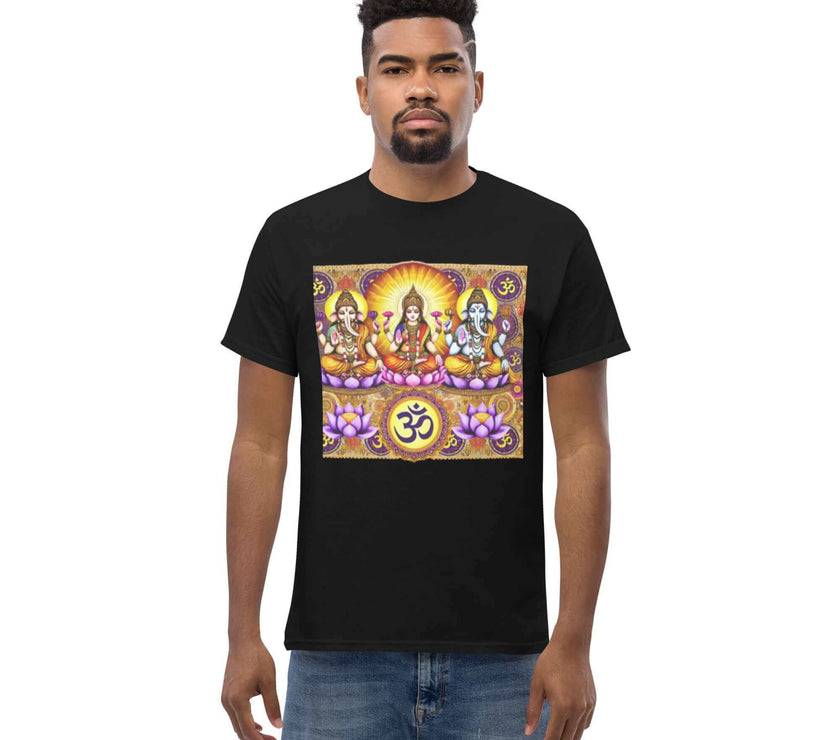 **Herren Om Shiva T-Shirt – Premiumqualität, Stilvolle Freizeitkleidung mit Einzigartigem Om Shiva-Design, Bequem und Entspannte Passform**