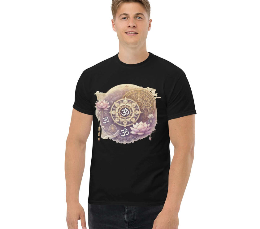 **Men's Mandala T-Shirt – Premium Quality, Stylish Casual Wear with Unique Mandala Design, Comfortable and Relaxed Fit**