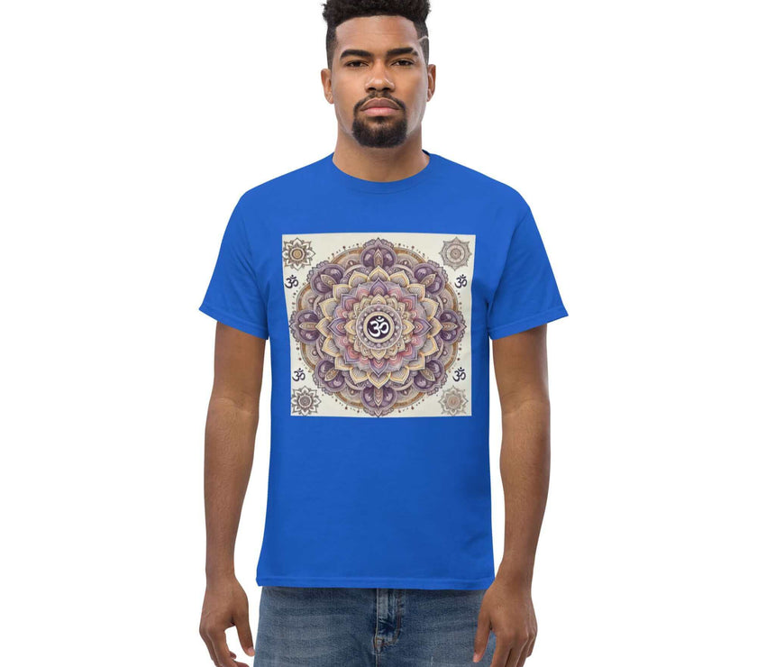 **Men's Mandala T-Shirt – Premium Quality, Stylish Casual Wear with Unique Mandala Design, Comfortable and Relaxed Fit**
