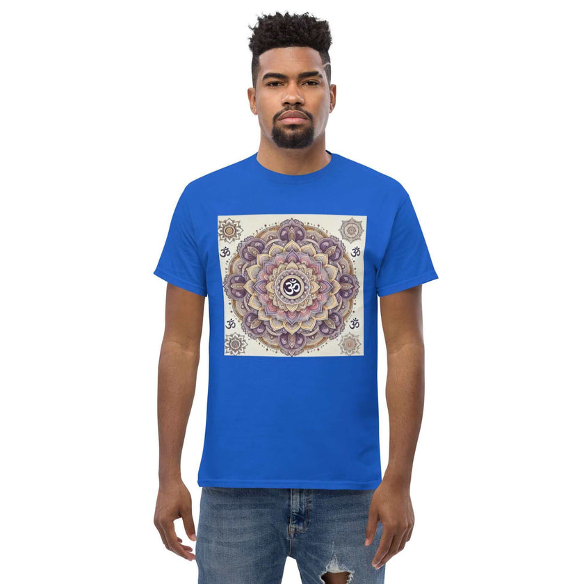 **Men's Mandala T-Shirt – Premium Quality, Stylish Casual Wear with Unique Mandala Design, Comfortable and Relaxed Fit**