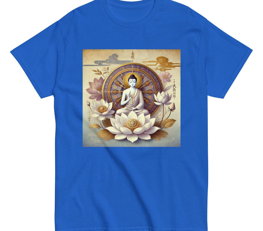 **Men's Shiva Lotus Flower T-Shirt – Premium Quality, Stylish Casual Wear with Unique Shiva Lotus Design, Comfortable and Relaxed Fit**