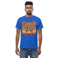**Herren Om Lotus T-Shirt – Premiumqualität, Stilvolle Freizeitkleidung mit Einzigartigem Om Lotus-Design, Bequem und Entspannte Passform**