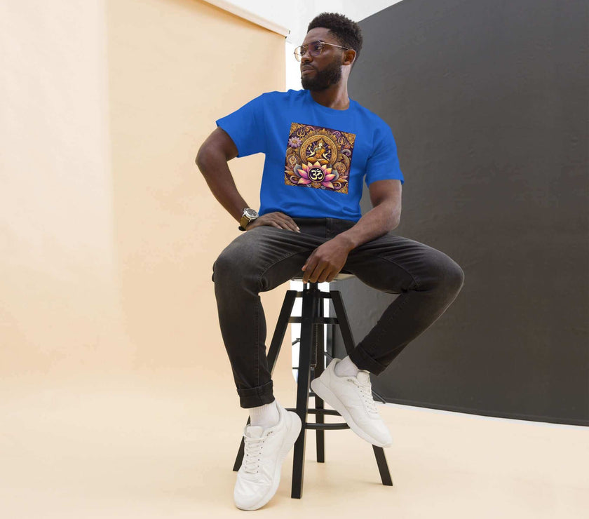 **Herren Shiva Om T-Shirt – Premiumqualität, Stilvolle Freizeitkleidung mit Einzigartigem Shiva Om-Design, Bequem und Entspannte Passform**