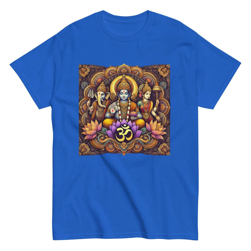 **Om der Drei Götter Herren T-Shirt – Premiumqualität, Stilvolle Freizeitkleidung mit Einzigartigem Om der Drei Götter-Design, Bequem und Entspannte Passform**