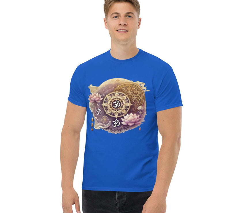 **Men's Mandala T-Shirt – Premium Quality, Stylish Casual Wear with Unique Mandala Design, Comfortable and Relaxed Fit**